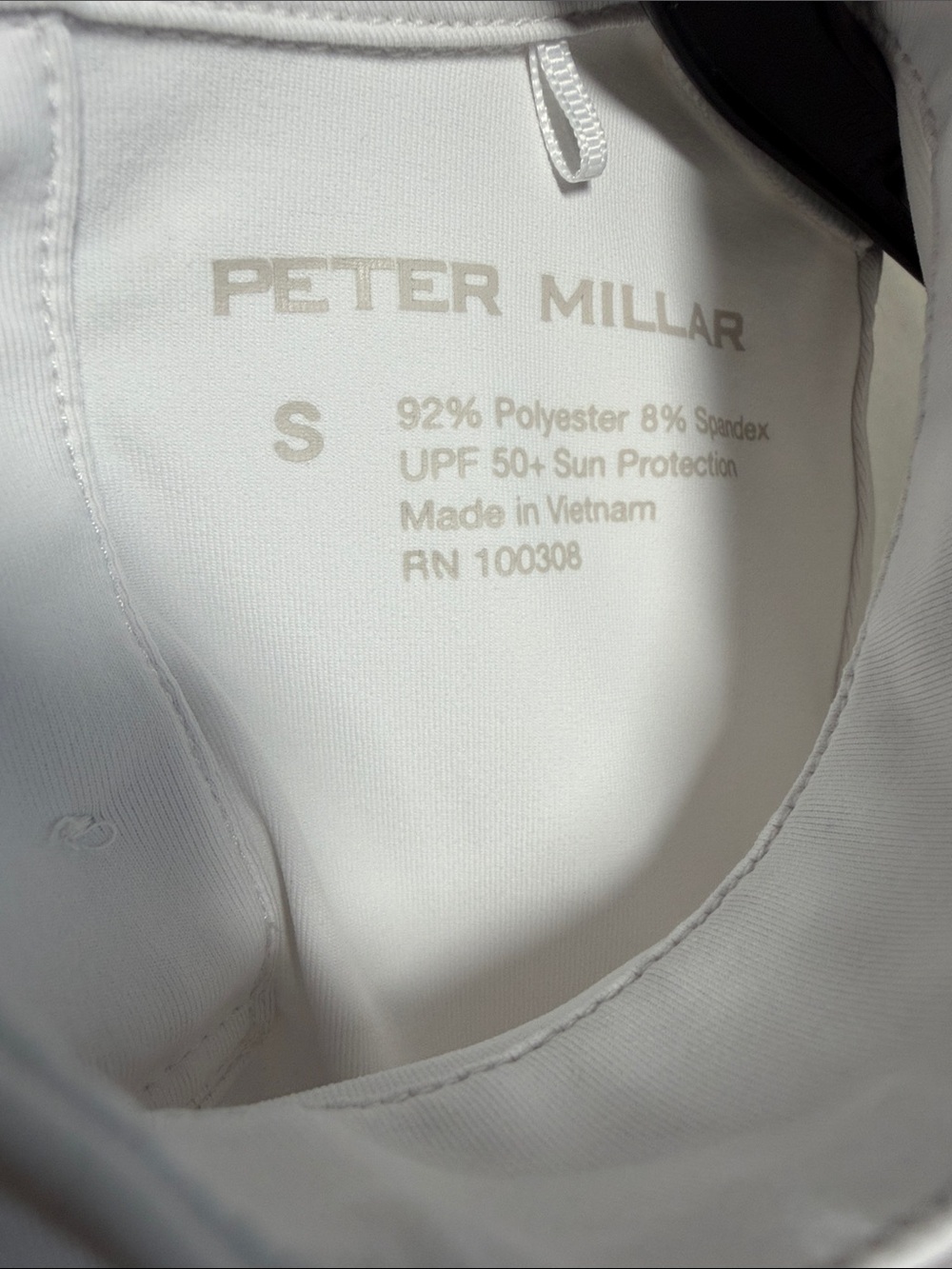 Peter Millar Women’s Mock Neck Sleeveless Button Back White Golf Top UPF 50+ S - Picture 4 of 4